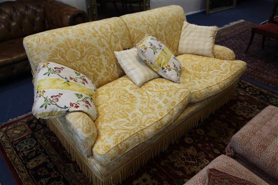 A 20th century two seat settee,